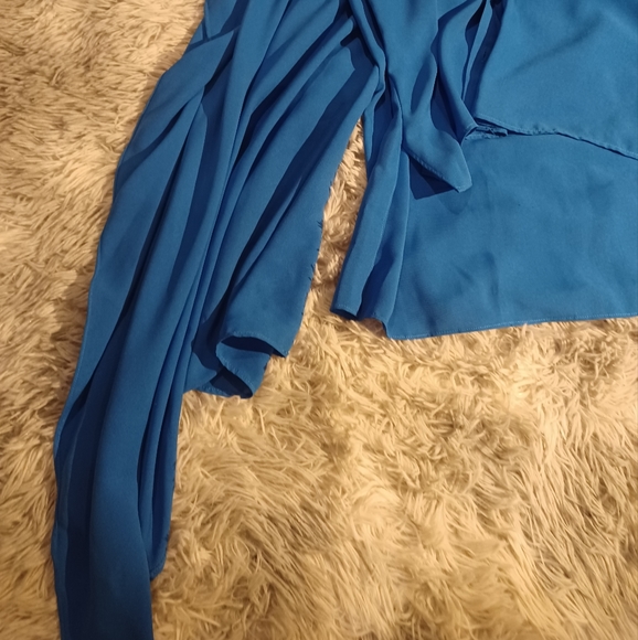 Prabal Gurung Collective Blue Cape Top - Picture 5 of 8